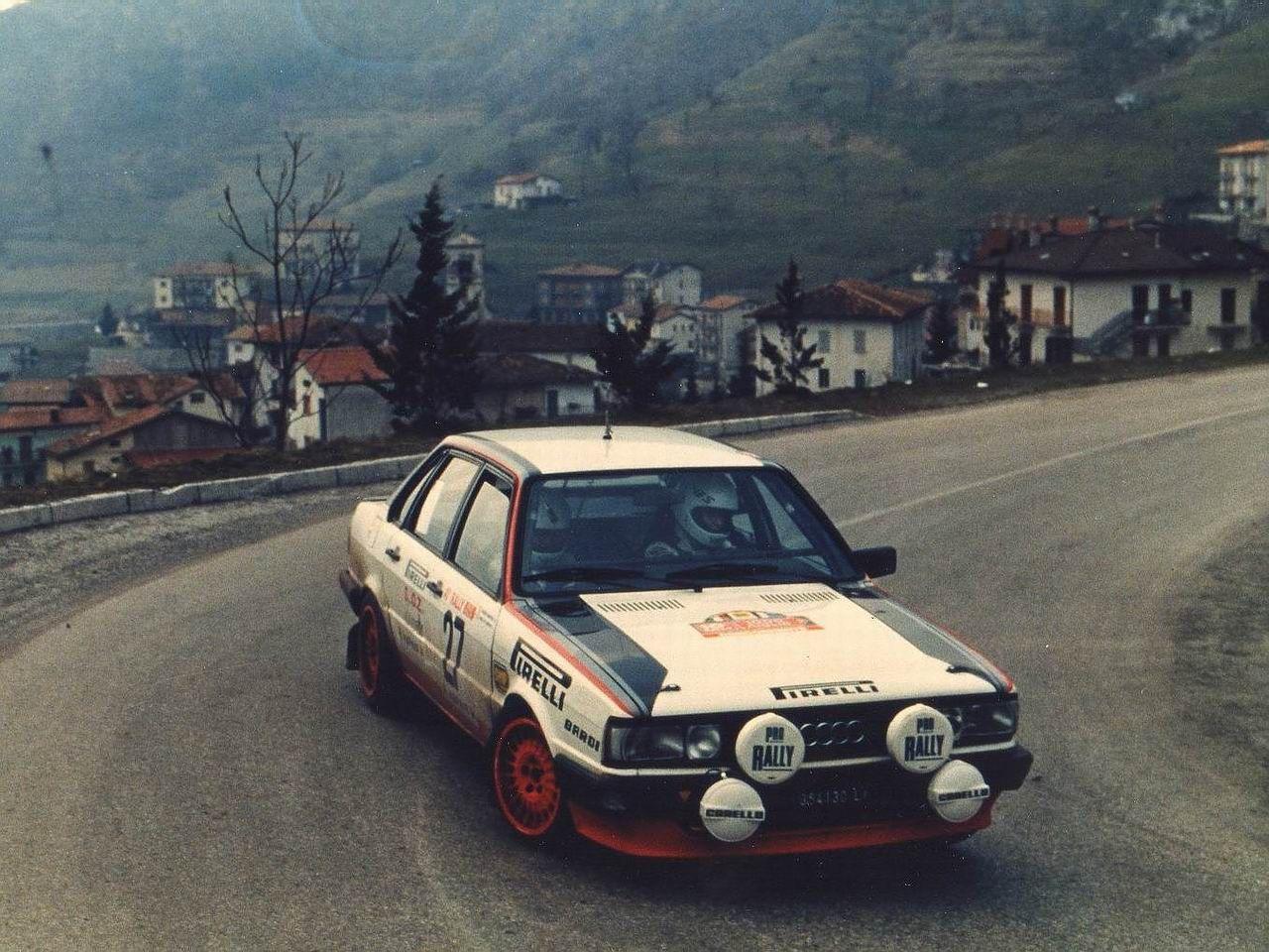 Audi 80 Quattro Rally Car в кузове B2, выпускаемого с 1983 года по 1984 ...