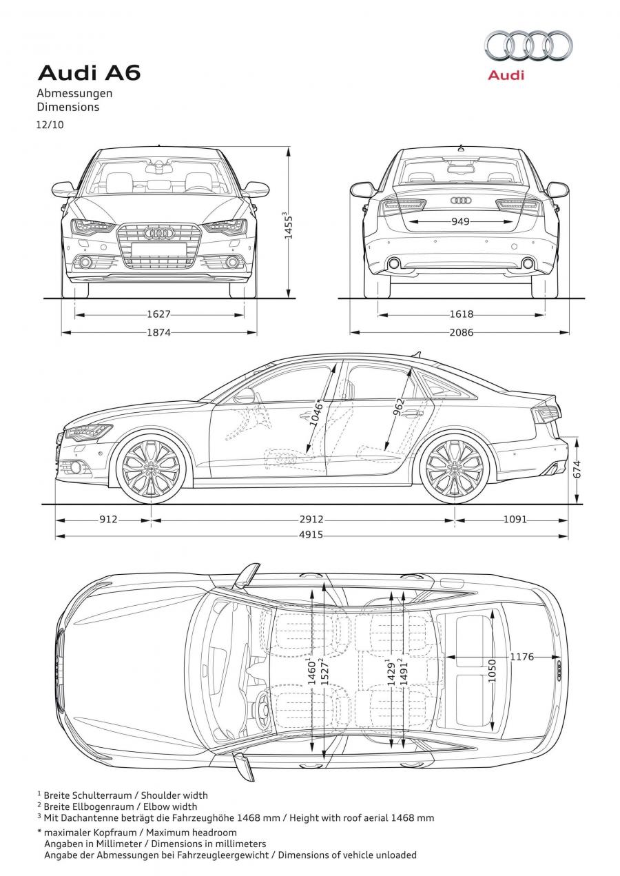 Схема Audi A6 3.0 TDI Sedan в кузове 4G, C7, выпускаемого с 2011 года по  2014 год для рынка Всего мира и стран с правосторонним движением. Фото 46.  VERcity