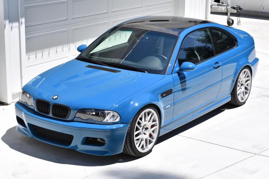 BMW m3 e46 голубая