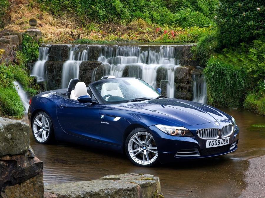 BMW z4 кабриолет синий