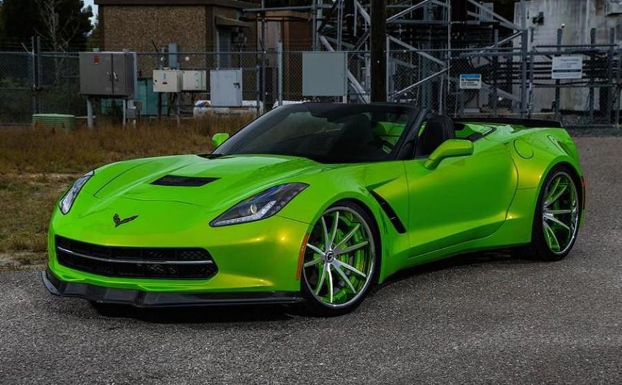 Corvette Custom Green Black