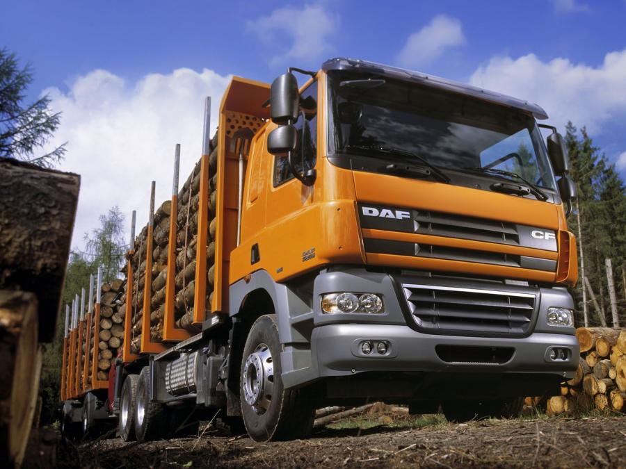 DAF CF85 6x4 FAT Sleeper Cab Timber Truck 2001 года выпуска. Фото 1 ...