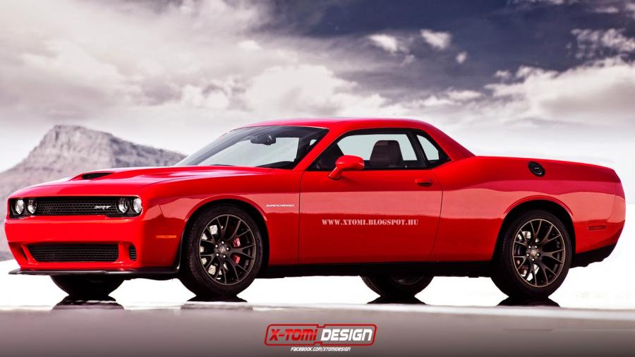 Dodge Challenger 2015 чёрно красная