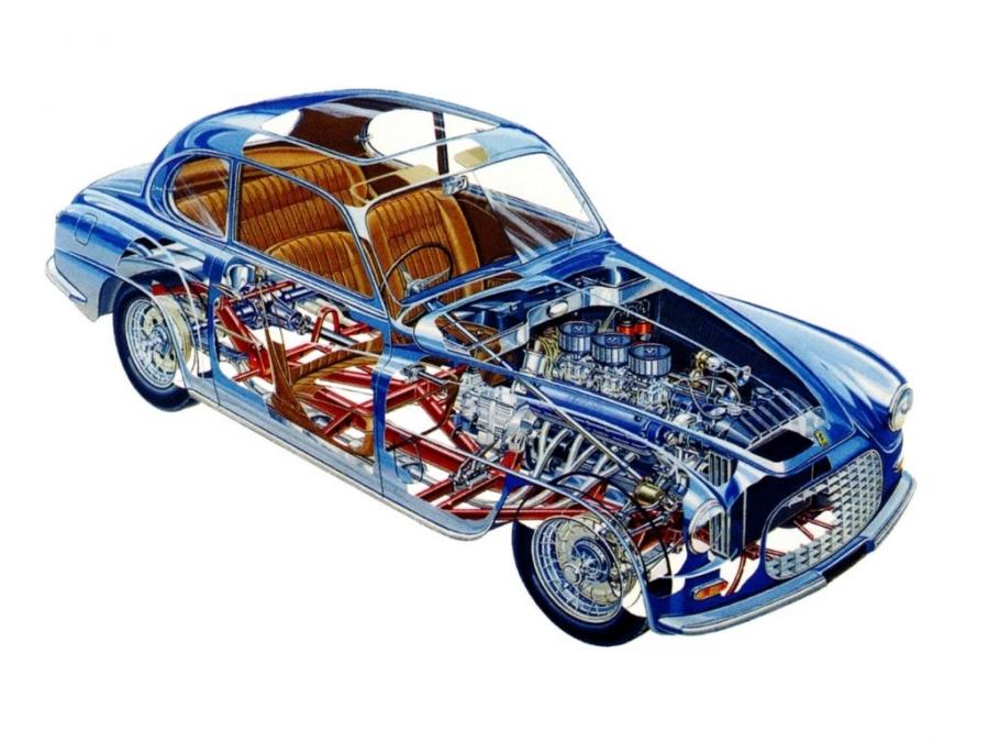 Ferrari 166 Cutaway