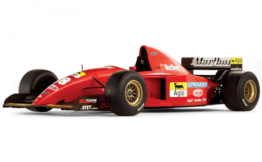 Photo De Collection Ferrari 412 T2 - Pilotes Jean Alesi, Nicola Larini, Niki Lauda, Gerhard Berger