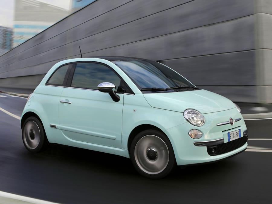 Fiat 500 авто цвета