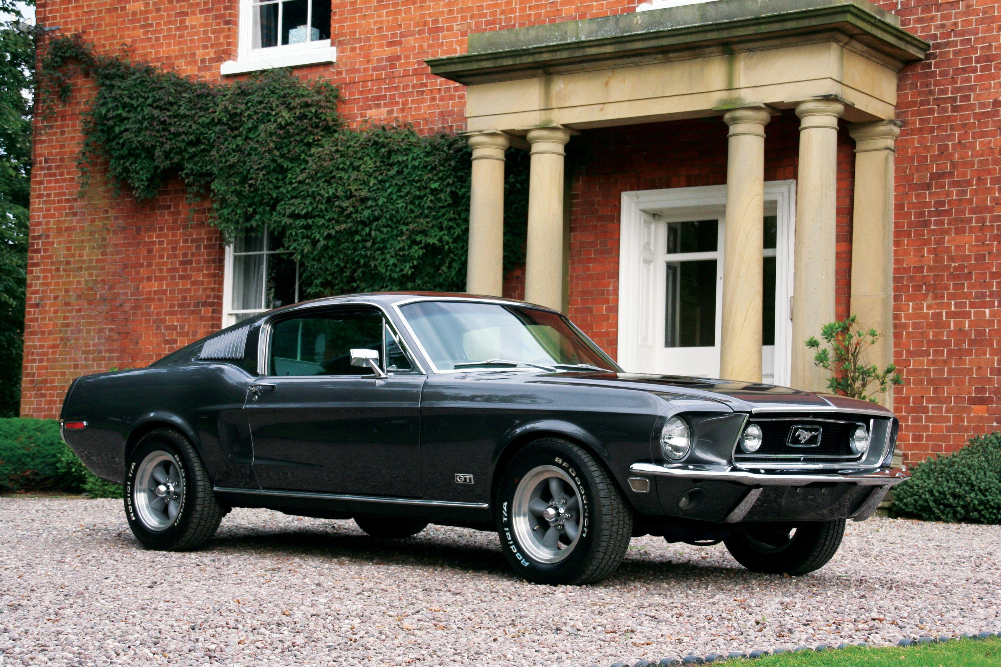 Black 1968 Mustang Fastback