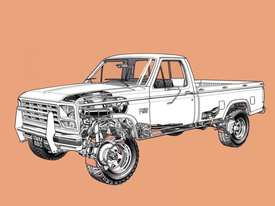 Ford F-250 Ranger 1982 года выпуска. Фото 1. VERcity