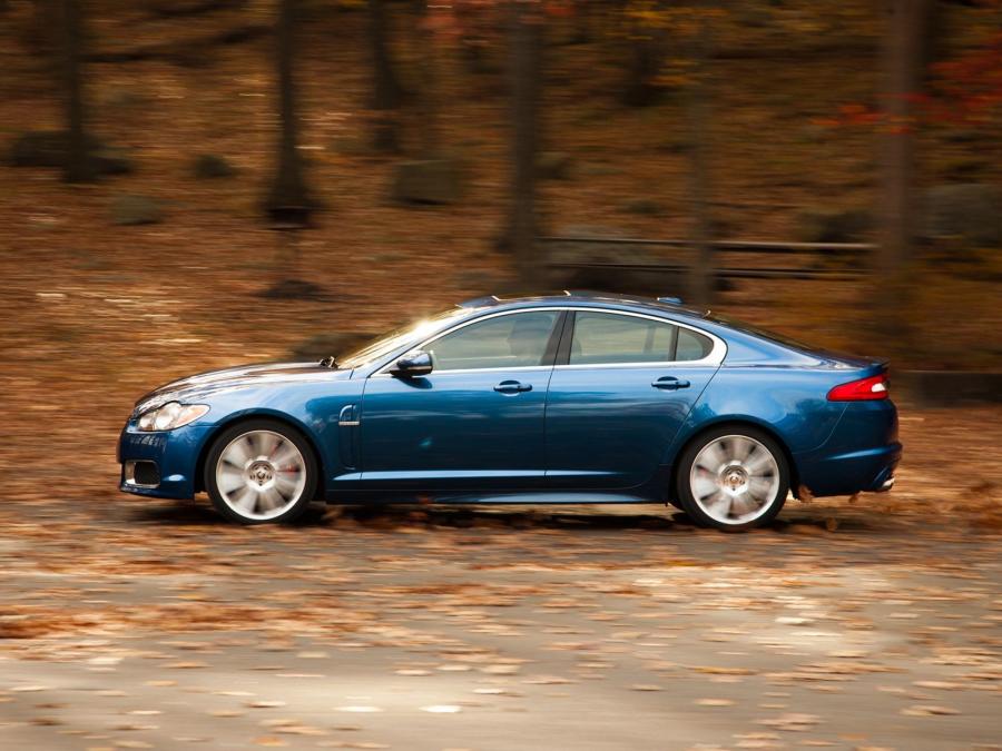 Jaguar XFR Blue