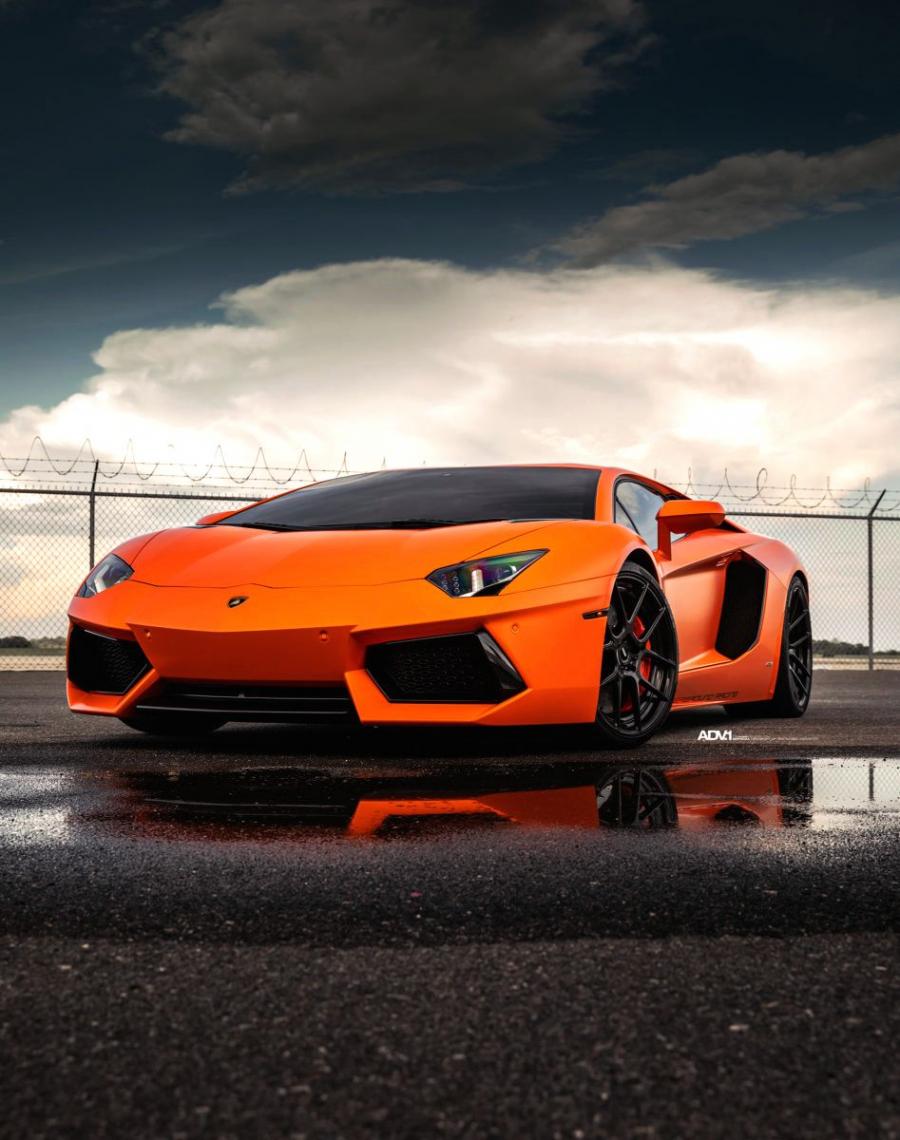 Lamborghini Aventador lp700 4 оранжевый