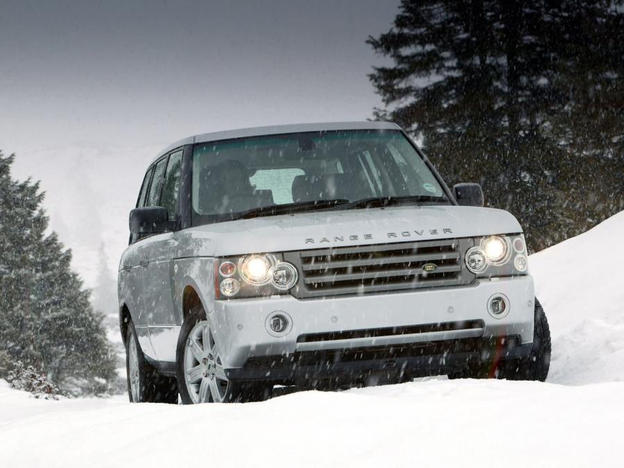 Range Rover Sport зимний дрифт