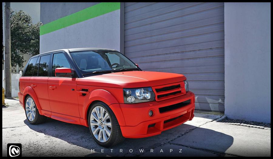 Land Rover Range Rover Matte Red by MetroWrapz 2016 года выпуска. Фото ...