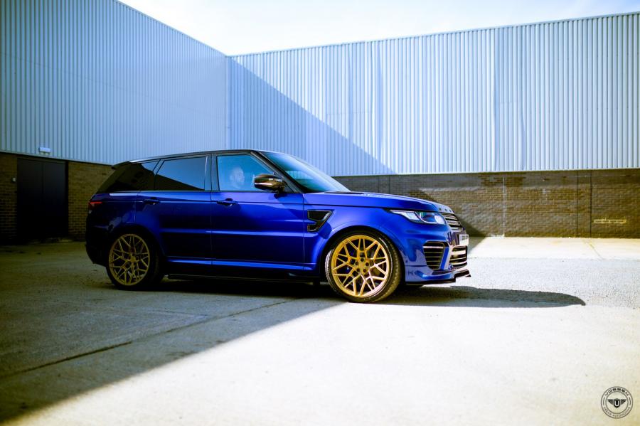 Land Rover Range Rover Sport SVR Blue by Urban Automotive on Vossen ...