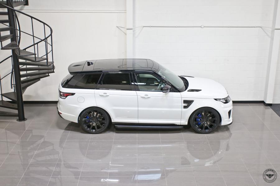 Land Rover Range Rover Sport White by Urban Automotive on Vossen Wheels ...