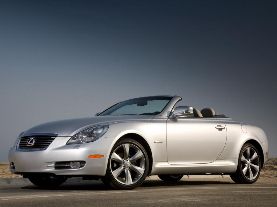 Lexus sc430 кабриолет красный