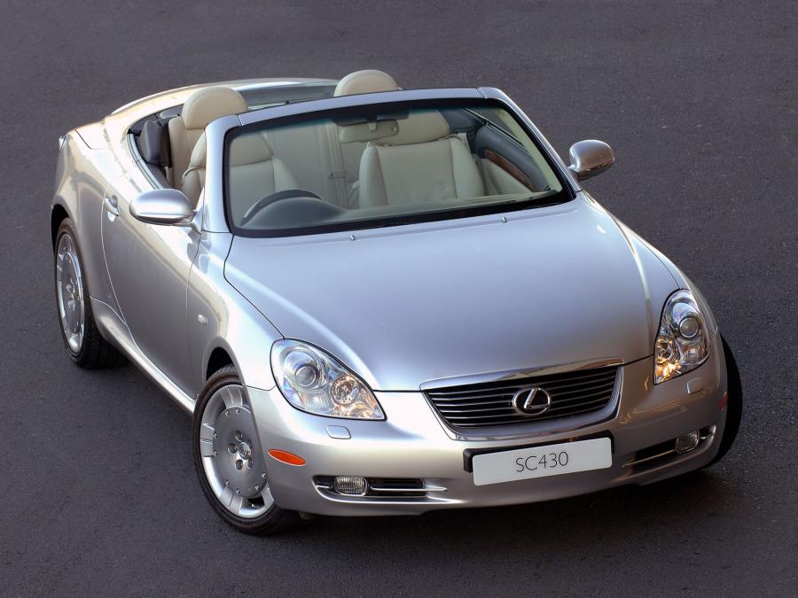 Lexus sc430 кабриолет красный