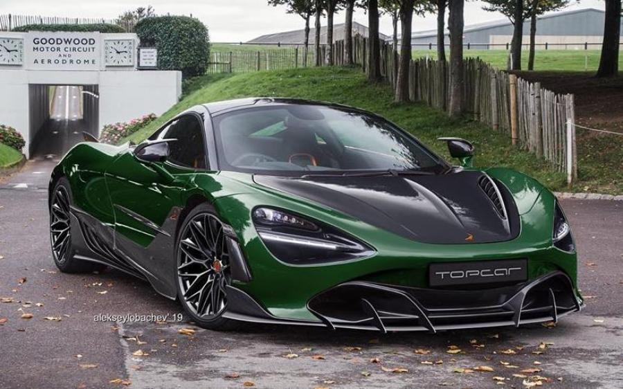 Макларен 720s зеленый