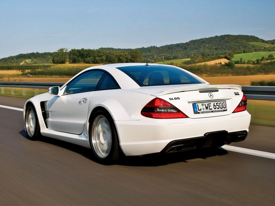 White sl65 AMG