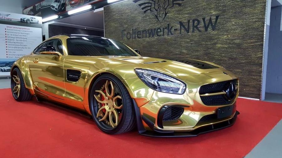 Mercedes AMG gt Red Chrome