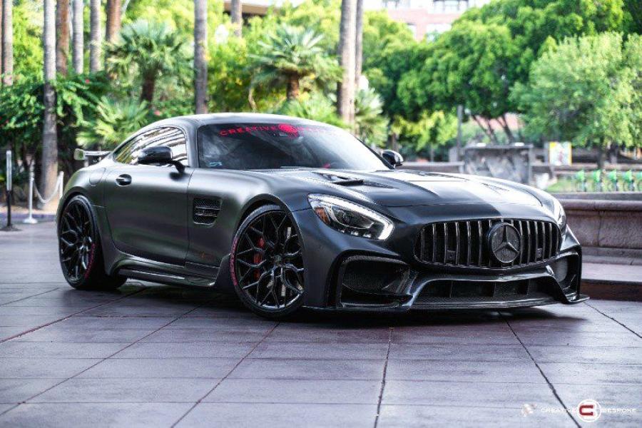 Mercedes AMG gt черный матовый