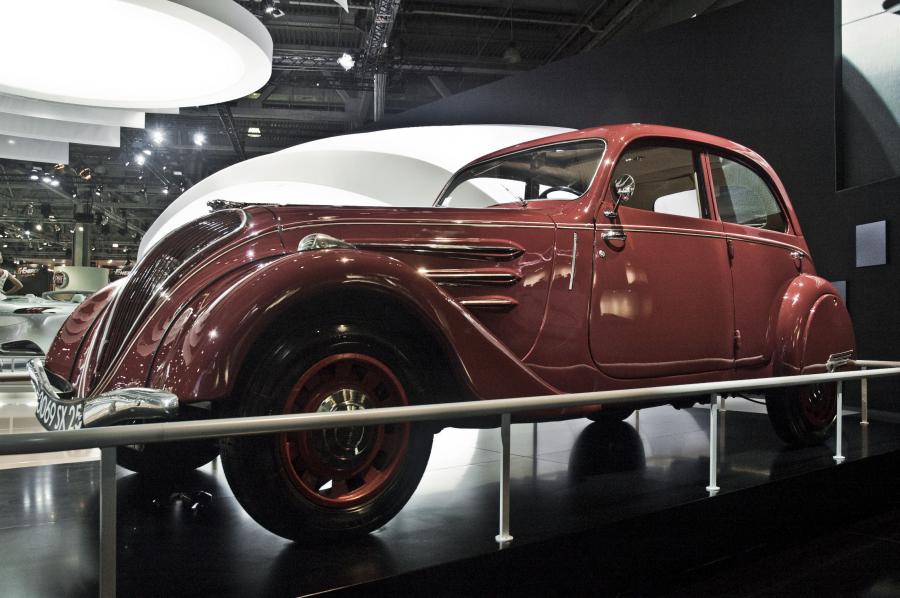 Idem Kit Monté 1/43 – Peugeot 402 B Légère Rouge 1939, Très Bon état, Boîte D'origine