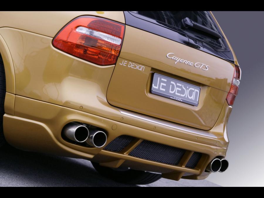 Систем порше. Шильдик je Design. Губа бампер Cayenne GTS 2009.