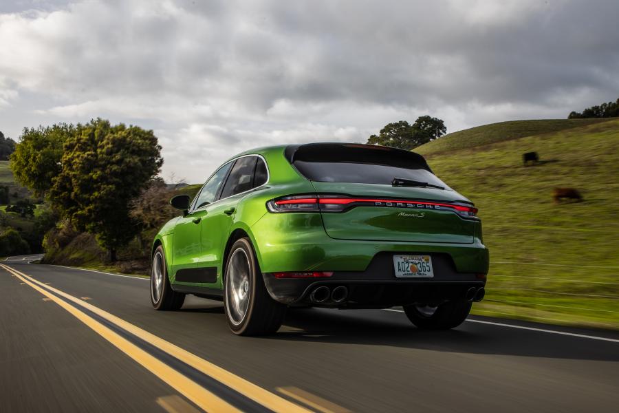 Green Khaki Porsche Macan