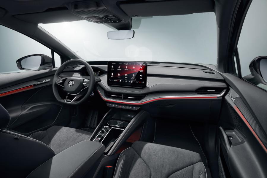 Интерьер Skoda Enyaq Sportline iV 80 2021 года  (WW) (фото 10 из 22)