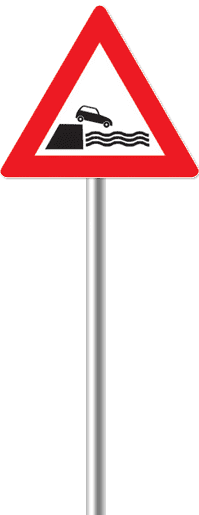 Знак выезд на набережную