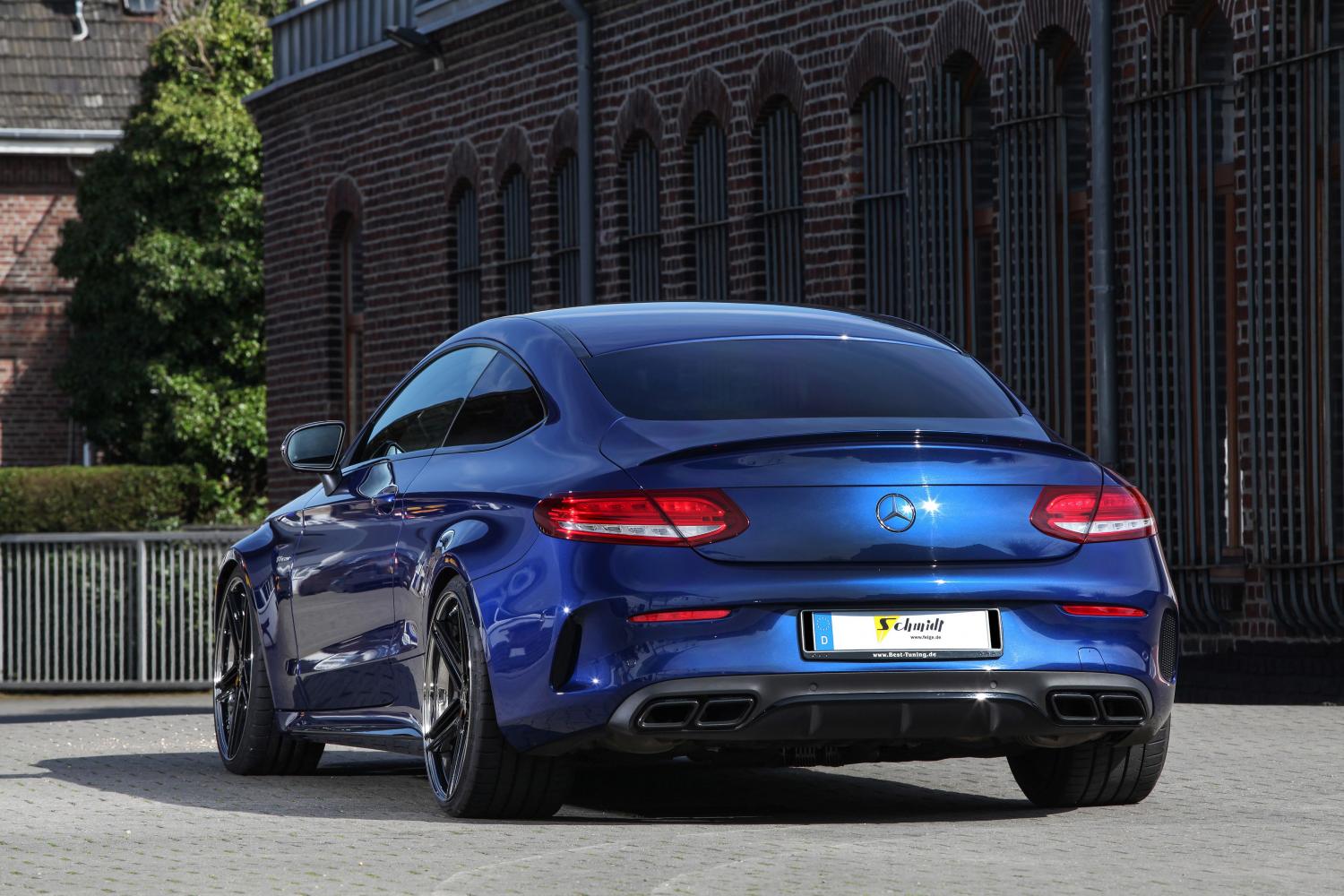 Mercedes AMG c63 s синий