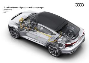 2017 Audi e-tron Sportback Concept
