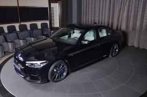 2017 BMW 540i in Carbon Black M Performance by Abu Dhabi Motors