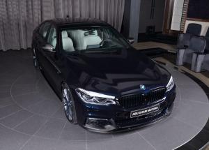 2017 BMW 540i in Carbon Black M Performance by Abu Dhabi Motors