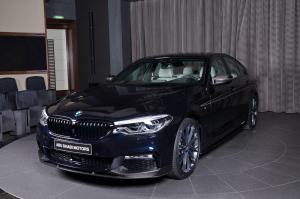 2017 BMW 540i in Carbon Black M Performance by Abu Dhabi Motors
