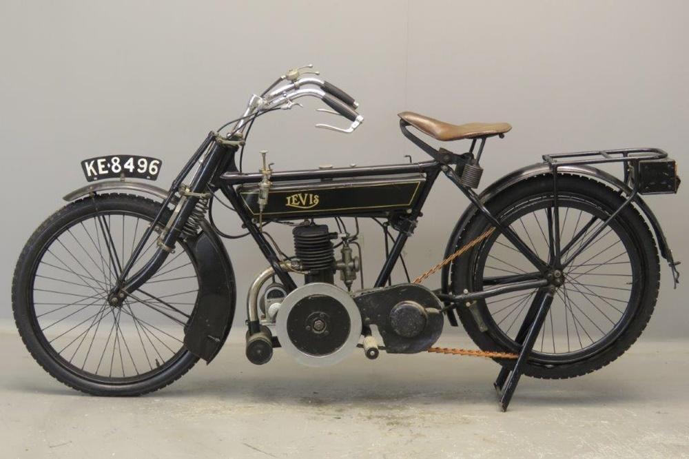 Старинный мотоцикл Levis Model T 1922 года