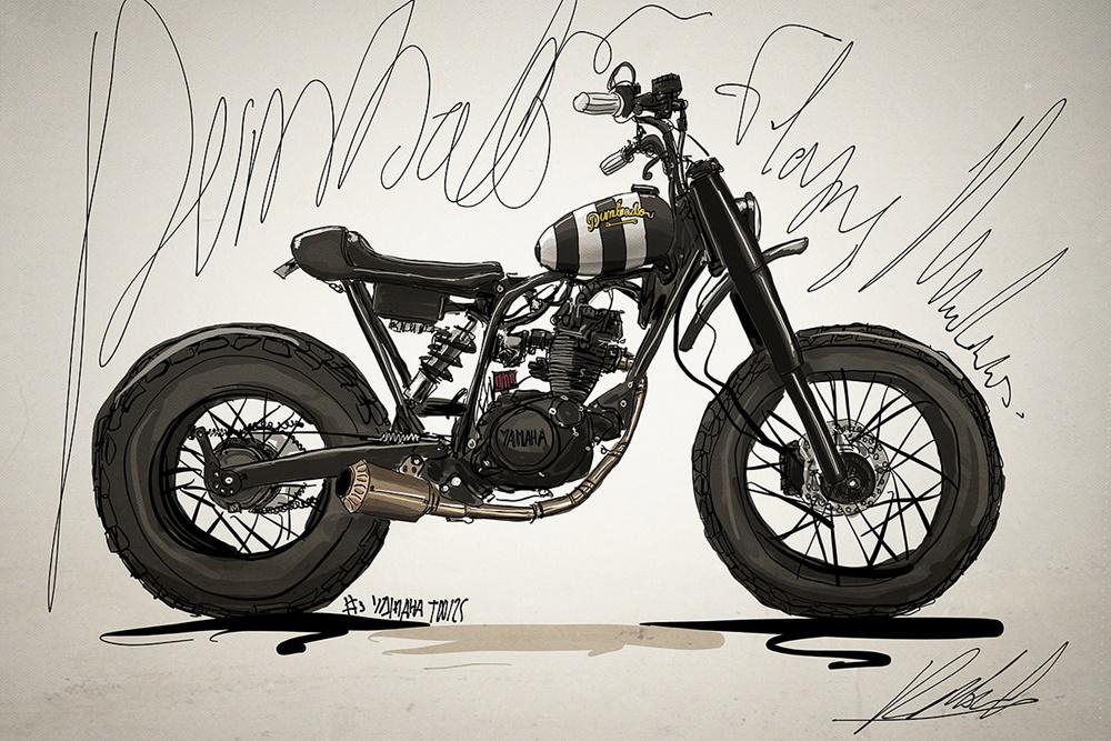 Dumbador: кастом Yamaha TW Boo
