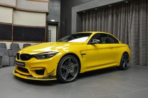 BMW M4 Convertible Speed Yellow by AC Schnitzer and Abu Dhabi Motors