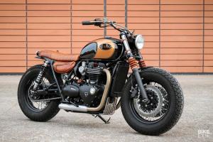 BAAK Motocyclettes: боббер Triumph Bonneville T120 Black
