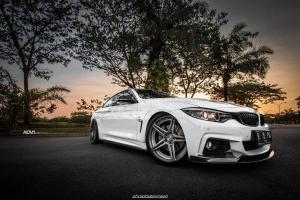 2017 BMW 435i Coupe Alpine White on ADV.1 Wheels (ADV05 M.V2 SL) 