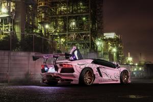 2017 Lamborghini Aventador Roadster by Liberty Walk on Forgiato Wheels (Decimo-L)