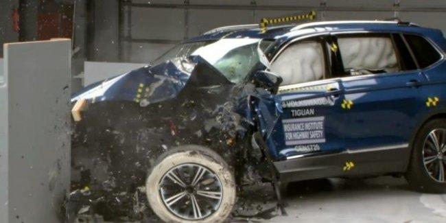 Обновлённый кроссовер Volkswagen Tiguan проверили на безопасность