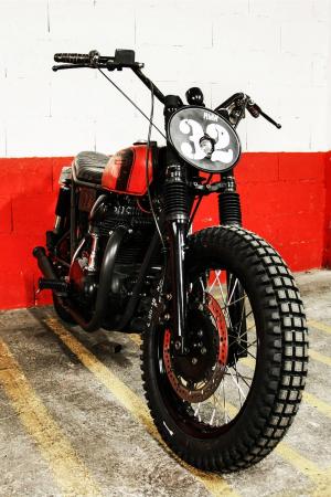 2017 Kawasaki W650 by Blitz Motorcycles x R.M. Williams