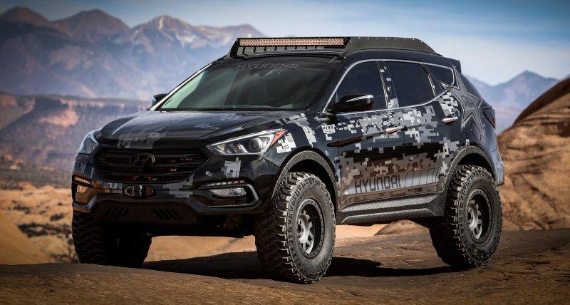 Представлен экстремальный концепт-кар Hyundai Rockstar Energy Santa Fe Sport