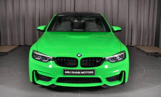 Abu Dhabi Motors предлагает клиентам ядовито-зелёный спортседан BMW M3