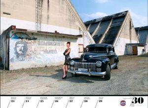 Календарь Girls & Legendary American Cars на 2018 год