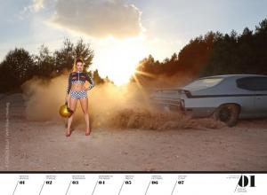Календарь Girls & Legendary American Cars на 2018 год