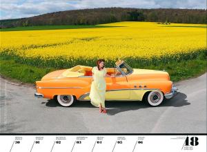 Календарь Girls & Legendary American Cars на 2018 год
