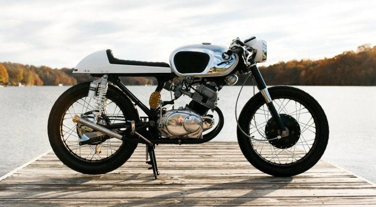 JMS Customs: кафе рейсер Honda CB160 Luna 1964