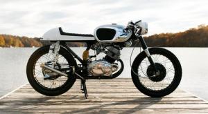 JMS Customs: кафе рейсер Honda CB160 Luna 1964