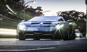 Суперкар Lamborghini Aventador примерил новый обвес от Liberty Walk